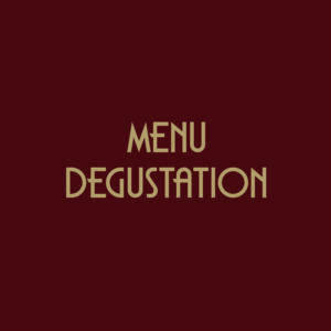 Menu Dégustation de 60 €